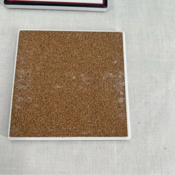 Disney Mickey Mouse Initial "K" Ceramic Drink Coasters set of 4 NWT - Picture 6 of 6